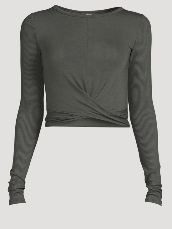 ALO Yoga Tops - Alo Cover Wrap Long-Sleeve T-Shirt
